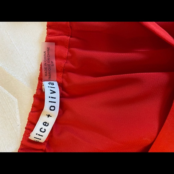 Alice + Olivia Tish Tie-Neck Handkerchief Top - Picture 5 of 5